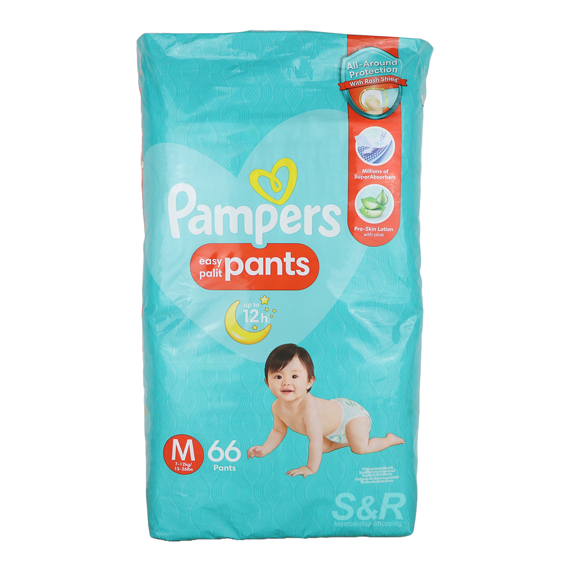 Pampers Dry Pants Medium-sized Disposable Baby Diapers 66 pants